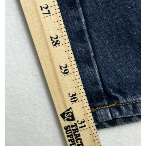 Vintage CALVIN KLEIN Dark Wash Straight Fit Size 12 90’s Made in USA EUC - Picture 8 of 11